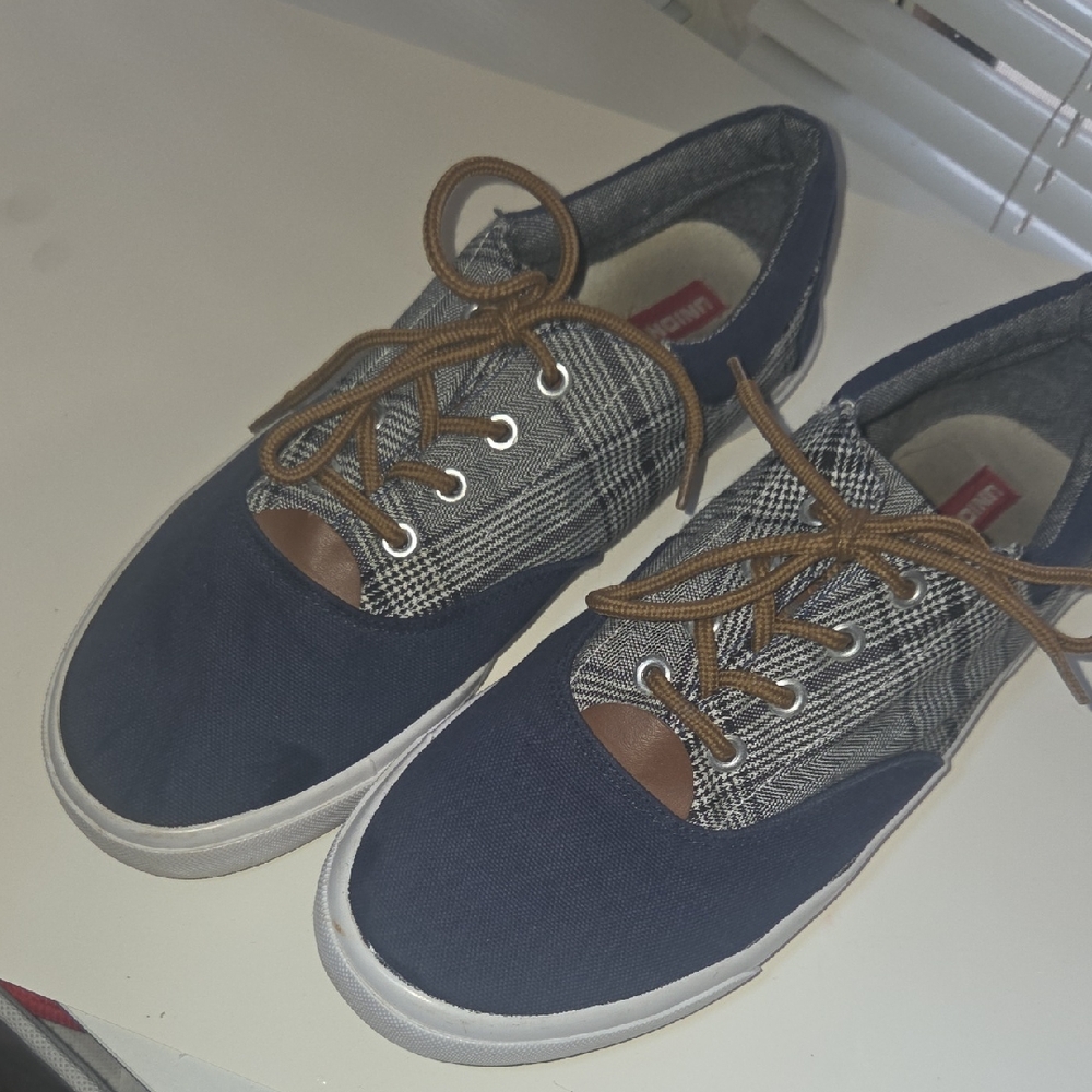 UNIONBAY Navy and Plaid Men's Sneakers